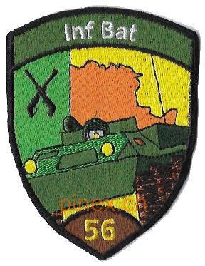 Image de Insigne bataillon infanterie 56 brun sans velcro