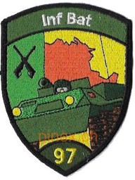 Immagine di Inf Bat 97 grün Inf-badge ohne Klett