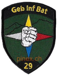 Picture of Geb Inf Bat 29 schwarz ohne Klett