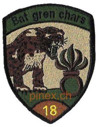Immagine di Bat gren chars 18 braun Panzergrenadierabzeichen mit Klett