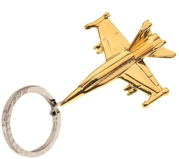 Image de F/A-18 Hornet Schlüsselanhänger Gold