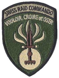 Immagine di Swiss Raid Command patch ricamata con velcro, Esercito svizzero