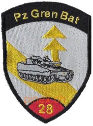 Picture of Panzergrenadier Bat 28 rot ohne Klett