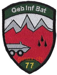 Bild von Geb Inf Bat 77 Gebirgsinfanterie Bat 77 grün ohne Klett