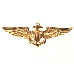 Immagine di U.S. Navy Wings Pilotenabzeichen Metall Uniformabzeichen