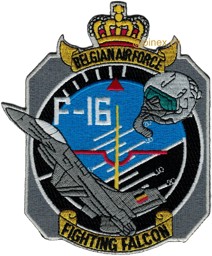 Image de Belgische Luftwaffe Patch F-16 Fighting Falcon Abzeichen