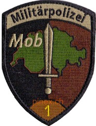 Image de Militärpolizei MOB 1 braun mit Klett