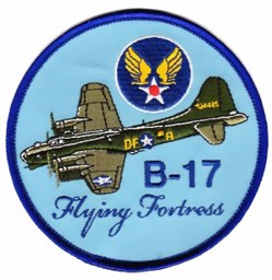 Picture of B-17 Bomber Flying Fortress  US Air Force Abzeichen blau