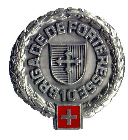 Immagine di Festungsbrigade 10  Béret Emblem Schweizer Militär