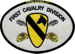 Immagine di 1st Cavalry Division Patch weiss gelb