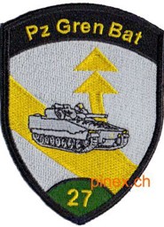 Bild von Panzer Grenadier Bataillon 27 grün ohne Klett