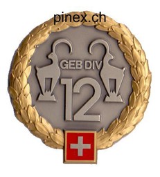 Bild von Gebirgsdivision 12  GOLD Béretemblem
