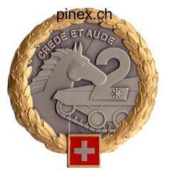 Bild von Panzerbrigade 2 Gold crede et aude Béret Emblem 