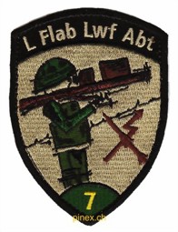 Bild von L Flab Lwf Abt 7 Leichte Fliegerabwehr Luftwaffe Abteilung 7 grün Klett Abzeichen