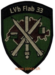 Bild von Lvb Flab 33 Lehrverband Fliegerabwehr Badge mit Klett