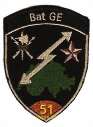 Bild von Bat GE 51 braun mit Klett Armée Suisse Badge