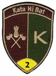 Bild von Kata Hi Bat Katastrophen Hilfe Bataillon 2 gelb mit Klett Badge