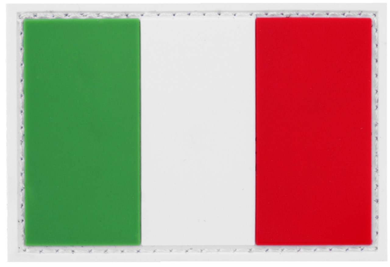 Italien Flagge PVC Rubber Patch