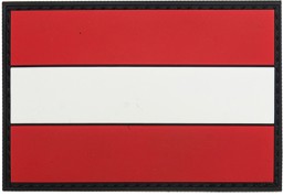 Bild von Österreich Flagge PVC Rubber Patch