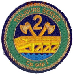 Bild von Genie Rgt 2 Toujours servir Badge Armée suisse