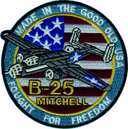 Bild von B-25 Mitchell Bomber stars and stripes Abzeichen 