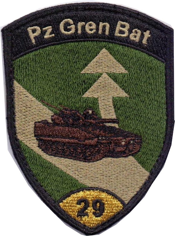 Pz Gren Bat 29 gold kle Schweiz Verbandsabzeichen Panzergrenadier Bataillon 29