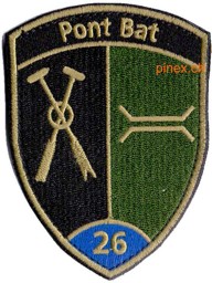 Bild von Pontonier Bataillon 26 blau Badge mit Klett