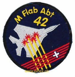 Bild von M Flab Abt 42 schwarz Aufnäher Badge 