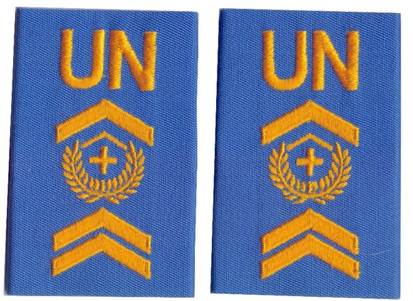 Bild von UNO United Nations Rangabzeichen Adjutant Unteroffizier