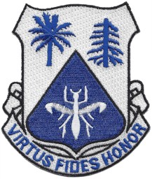 Picture of 518th infanterie regiment Abzeichen "virtus fides honor"