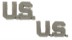 Bild von US Army U.S. Uniformabzeichen Kragenabzeichen silber WWII