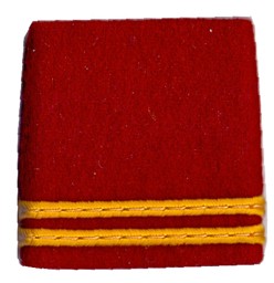 Bild von Oberleutnant Gradabzeichen Schulterpatten Artillerie. Preis gilt für 1 Stück 