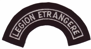 Wappenschild Gepatcht Legion Etrangere Logo French Patch US Bestickt 3D Gebügelt