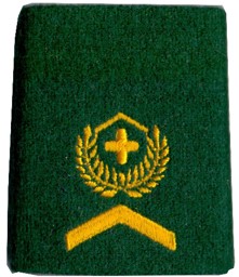 Bild von Wachtmeister Gradabzeichen 60mm,  Schulterpatten Infanterie. Preis gilt für 1 Stück 