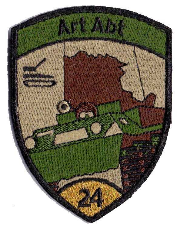 Département d`artillerie 24 Or avec velcro Armée Suisse. Pinex