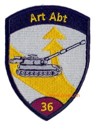 Bild von Art Abt 36 violett ohne Klett Artillerie Badge