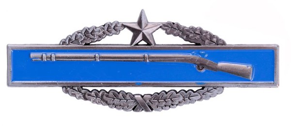 Bild von US Army Schützenspange WWII Zweite Auszeichnung Kranz und 1 Stern