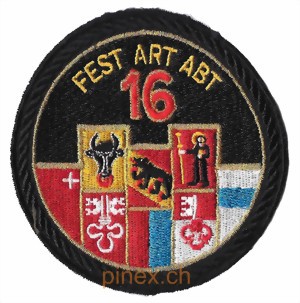 Immagine di Festungsartillerie Abt 16 schwarz Badge
