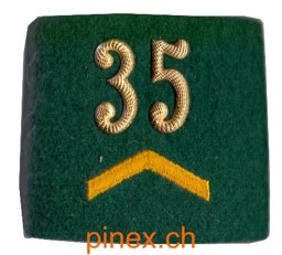 Bild von Korporal 35 Rangabzeichen Infanterie. Preis gilt für 1 Stück