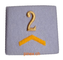 Bild von Korporal 2 Gradabzeichen Schulterpatten Übermittlung und Führungsunterstützung. Preis gilt für 1 Stück 