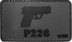Bild von P226 Pistole PVC Rubber Patch