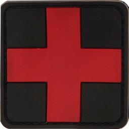 Bild von Rotkreuz Abzeichen PVC Rubber Patch mit Klett