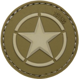 Bild von US Army Star Logo grün PVC Rubber Patch