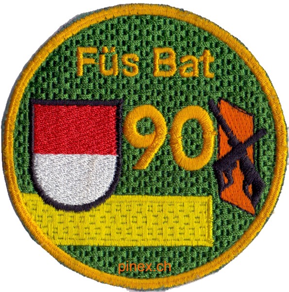 Bild von Füs Bat 90 gelb Armee 95 Abzeichen
