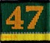 Bild von Infanterie Bat 47 Kp 3 gelb Achselschlaufe, Preis gilt pro Stück