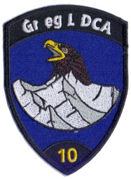 Picture of Gr eg L DCA schwarz Badge ohne Klett Flab Emblem Luftwaffe