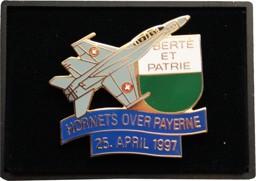 Bild von F/A-18 Pin. Hornet Over Payerne 1997 Sammlerstück
