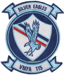 Bild von VMFA 115 US Marinefliegerstaffel Silver Eagles Abzeichen