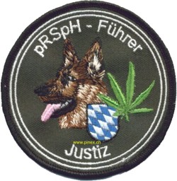 Bild von Rauschgiftspürhundführer Abzeichen Justiz Bayern