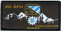 Bild von 20. BPH Königsbrunn Polizei Bayern Abzeichen mit Klett